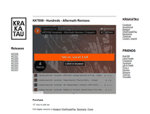 Tablet Screenshot of krakatau-records.com